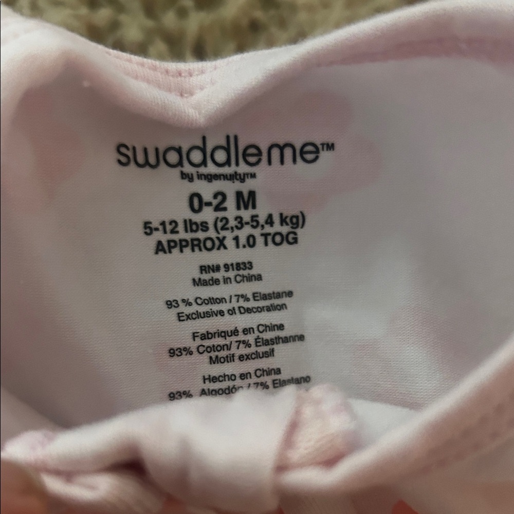 Baby girl Swaddle me 2 pieces! Newborn/ 0-2months sleep sacks - Picture 3 of 4